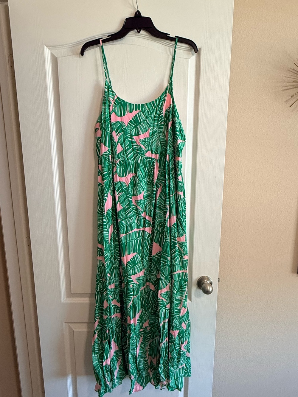 NWT Lilly Pulitzer Teresa Maxi Dress LET'S GO BANANAS Conch Shell Pink Size L - Picture 2 of 6